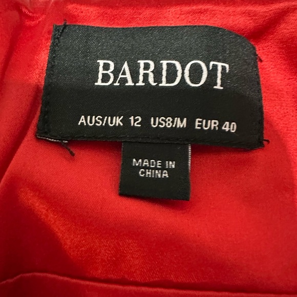 Bardot Red Dress - Picture 3 of 4